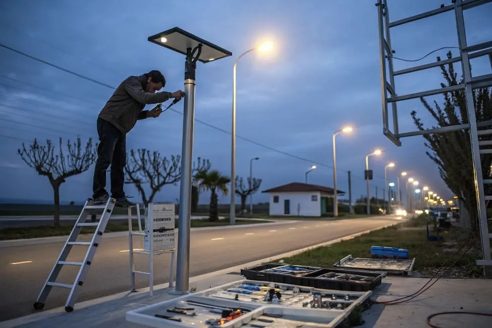 Solar Street Light Installation