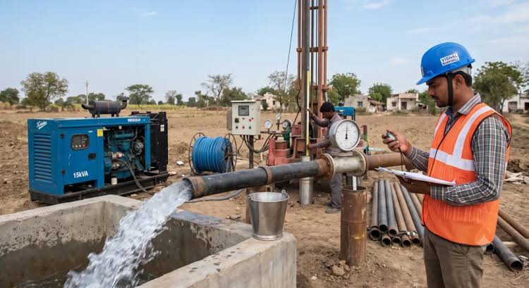 Borewell Yield Testing & Water Level Survey