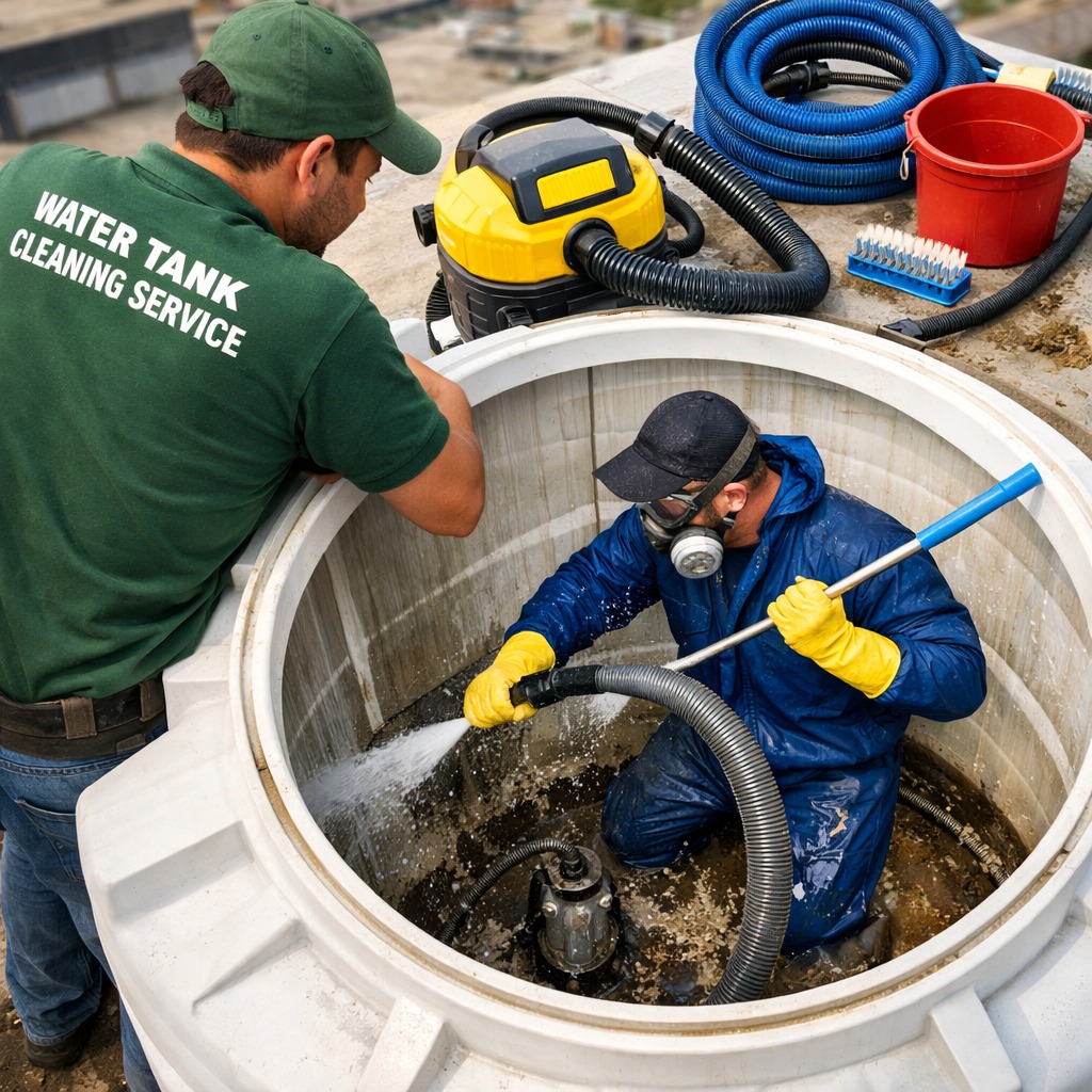 Overhead Tank Cleaning